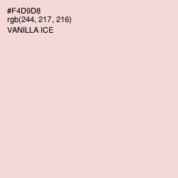 #F4D9D8 - Vanilla Ice Color Image